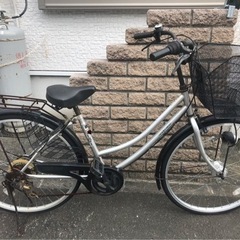 26インチ自転車ジャンク品0円の画像
