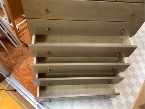 【リサイクルサービス八光　田上店　配達　設置OK】ブラウン木目　7段　チェスト_2