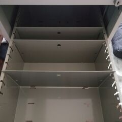 スチール製ファイリングキャビネット２段。　０円　引き取りに来てくださる方にお譲りしますの画像