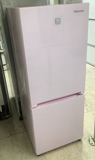 Hisense/ハイセンス 2ドア冷蔵庫 154L HR-G1501KP 2018年製 ピンク【ユーズドユーズ名古屋天白店】 J1988