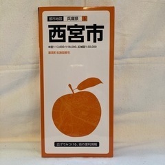 兵庫県の西宮市の地図