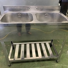 azuma2槽シンク 900x450x800(+90) KP2-900,KPC2-900【組立式/東製作所】二槽シンク 幅900×奥行450