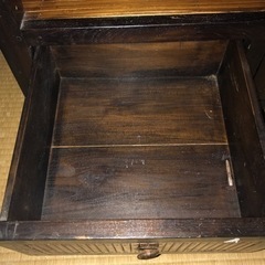 バンブー　引出し付きテレビ台　の画像