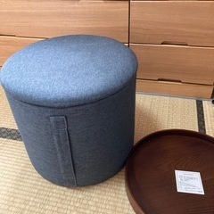 収納スツール&テーブル　2wayの画像