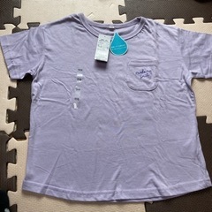 値下げしました！【タグ付き未使用】男女　無地ワイドＴシャツ　110