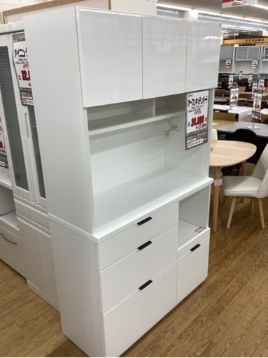 KH-19【新入荷　リサイクル品】美品　オープンキッチンボード　白
