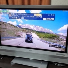 大型液晶テレビ　テレビ台の画像