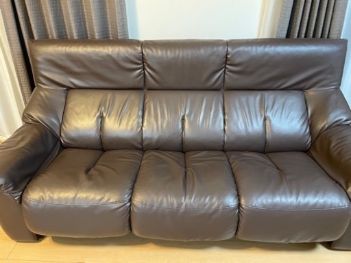 ソファー 3人掛け レザー ハイバック リビング 家具 ソファ インテリア