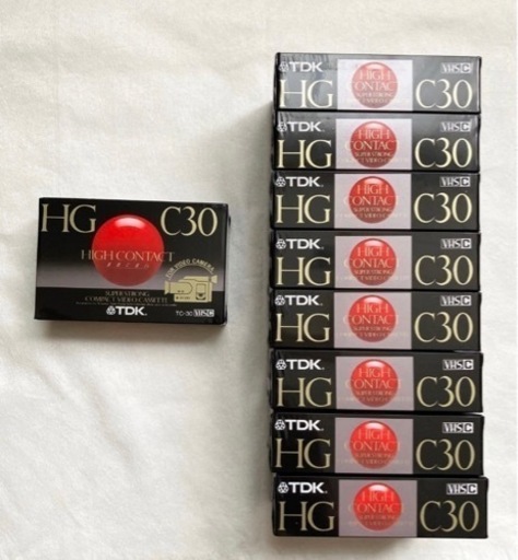 (値下げ予定なし)未使用品！TDK TC-30HGF VHS-C 9本セット