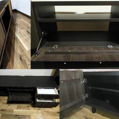 テレビボード 145cm ウッドテイスト 木目の画像