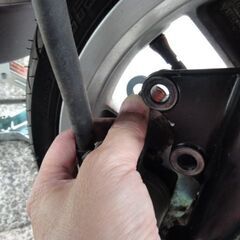 トリシティ125の前輪中心幅左右非対称改造キット(普通自動車免許登録)側車付軽二輪登録の画像