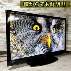 【すぐ見れる‼️】SHARP AQUOS 大型テレビ 40型✨ 外付けHDD⭕️ 配送無料🚛の画像