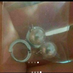 ④j←←←m16-2大粒パールアーチピアス     202208070055の画像