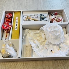 お宮参り　7点セット♪男の子　スタイ　フード　よだれかけ　日本製...