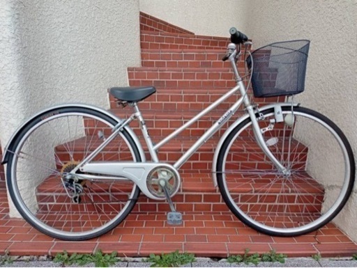 【27インチ自転車】6段変速付　リヤタイヤ　鍵新品❗️スペアキーあり　若林自転車　浜大津店　SALE❗️