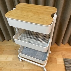 IKEA ロースコグとホーグスマのセット（キッチンワゴン）