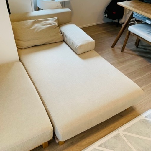 【定価9.6万円】SIEVE rect unit sofa ロング ベージュ