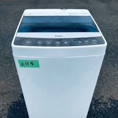 ✨2018年製✨2114番 ハイアール✨全自動電気洗濯機✨JW-