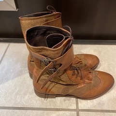 ブーツ　ブラウン　茶色　made in ポルトガルの画像