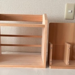 木製工作の本箱など