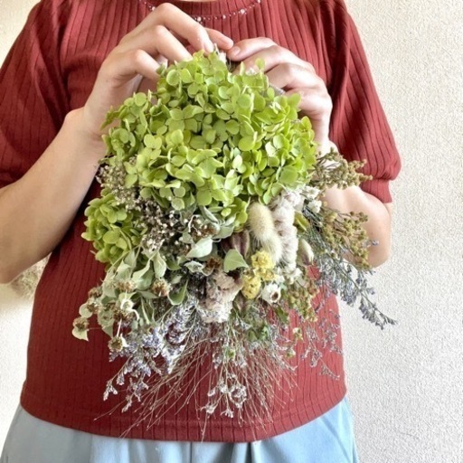 アナベル紫陽花　スワッグpg