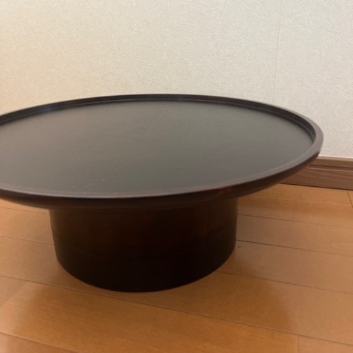 山中漆器　漆塗り高台膳　布目