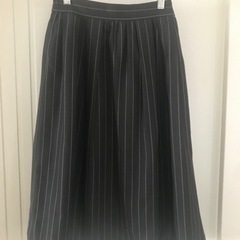 chico 膝下スカート　仕事にも　
ストライプ　サイズフリーの画像