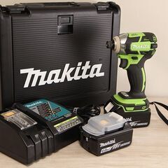 makita マキタ 充電式インパクトドライバ TD148DRTXL バッテリー×2(18V 6.0Ah) 充電器付き (D4513awnxY)
