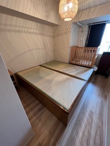 【美品】跳ね上げ式収納ベッド2台 定価16万相当