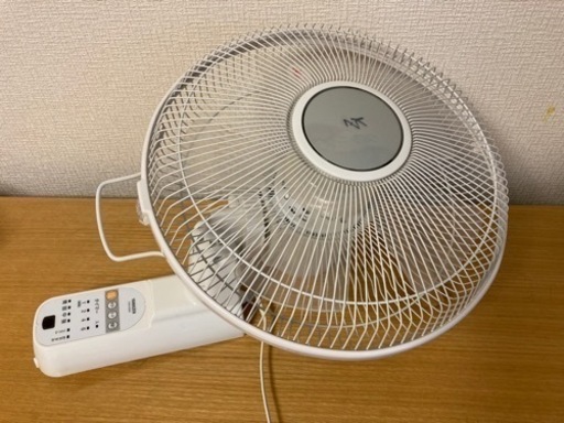 【美品】ヤマゼン 壁掛け扇風機 YWX-K304 白