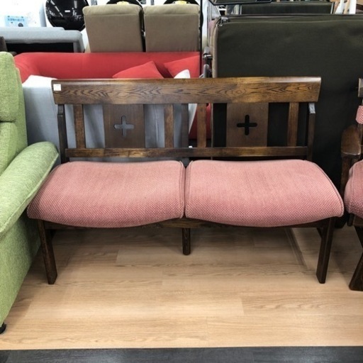 ニトリ ベンチチェア ブラウン【トレファク上福岡】