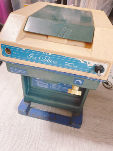 かき氷機　業務用　動作確認済　中部　HC-6 初雪氷削機　屋台　露店　イベント　夏　かき氷　アイススライサー　縁日