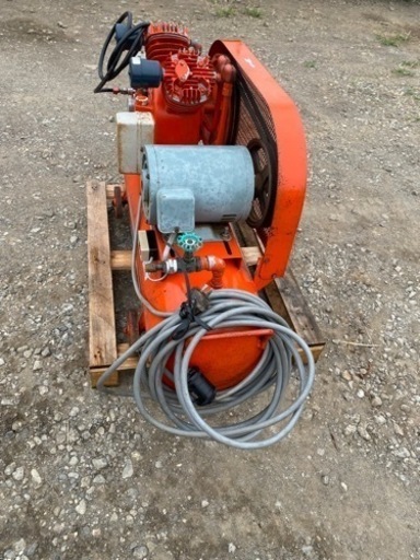 meiji エアーコンプレッサー GH-3B 50/60Hz三相200V、 80L、2.2KW3馬力