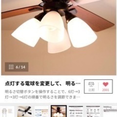 【新品未使用】リビングライト  ※更に値下げしました ※新品LED電球付き (天井照明、シーリングファン)  