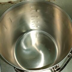 美品！　電磁調理器対応給食缶 24cm　麵ゆで・カレーなど煮物に！の画像