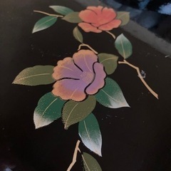 金蒔絵雅山茶花 16.0長手盆の画像