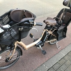 ブリジストン 電動アシスト自転車 前後チャイルドシート付き