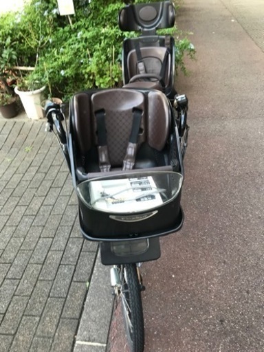 ブリジストン　電動アシスト自転車　前後チャイルドシート付き　