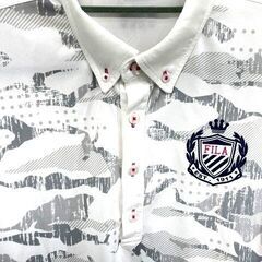 D8　FILA GOLF ホワイトカラーEST 1911　LLサイズ　シャツ　ゴルフ　メンズ　半袖の画像