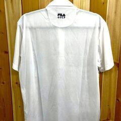 D8　FILA GOLF ホワイトカラーEST 1911　LLサイズ　シャツ　ゴルフ　メンズ　半袖の画像