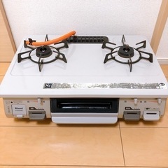 2016年製水無しグリル付きガスコンロ