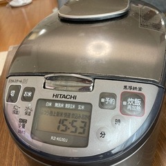 【決まりました】HITACHI  5合炊き　圧力スチーム炊飯器の画像