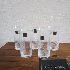 HOYA クリスタル　ビールグラス　5個セット