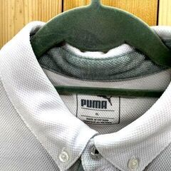 D9 PUMA　プーマ ホワイトカラー　XLサイズ　シャツ　ゴルフ　メンズ　半袖の画像