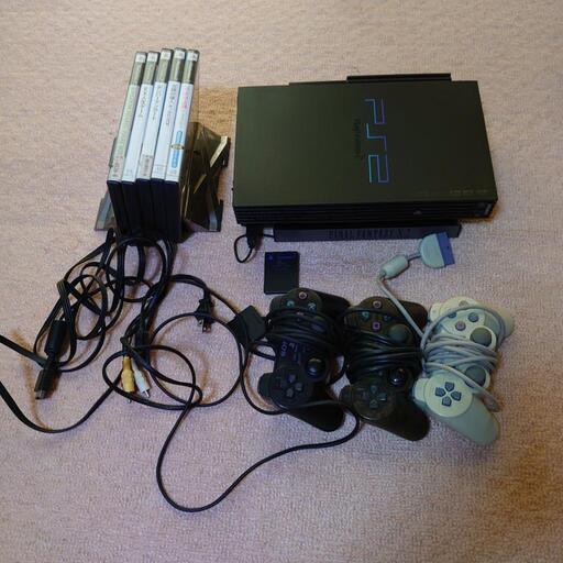 PS2本体+ソフト5本