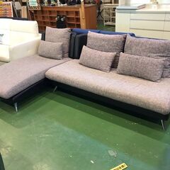 【愛品館八千代店】大型カウチソファ　ツートンカラー