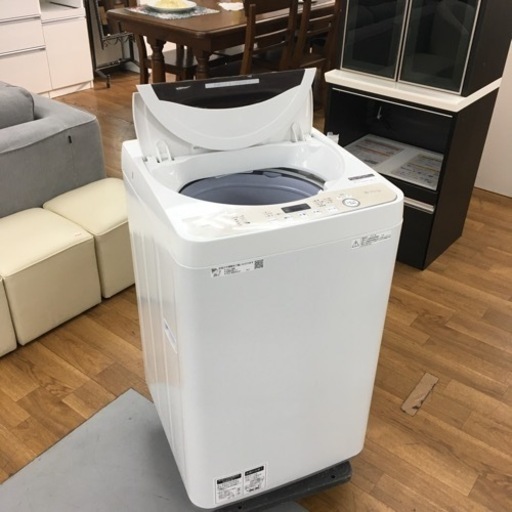 S103 シャープ SHARP 全自動洗濯機 幅56.5cm(ボディ幅52.0cm) 6kg ステンレス穴なし槽 ブラウン系 ES-G