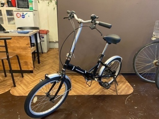 【ライト、カギ付き】20インチ　6速 折りたたみ自転車