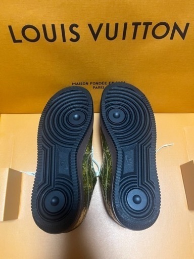 ルイ・ヴィトン ナイキ エアフォース1 By ヴァージル・アブロー ゴールド US8 JP26cm Louis Vuitton × N