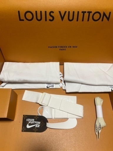 ルイ・ヴィトン ナイキ エアフォース1 By ヴァージル・アブロー ゴールド US8 JP26cm Louis Vuitton × N